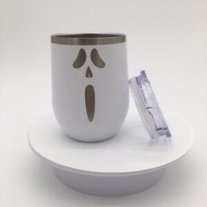Polar Camel 12 oz. Customized Halloween Ghost Stemless Wine Tumbler